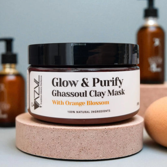 Moroccan Ghassoul Clay Mask with Orange Blossom