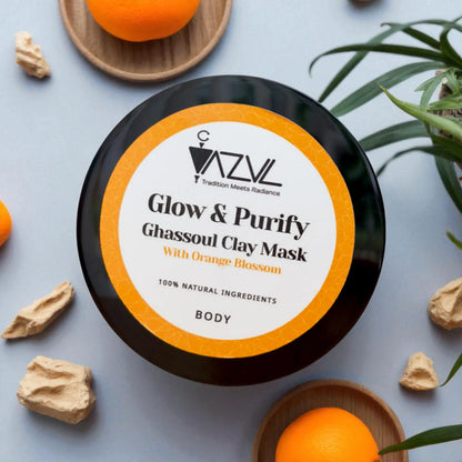 Moroccan Ghassoul Clay Mask with Orange Blossom