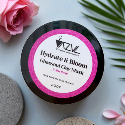Moroccan Ghassoul Clay Mask with Rose