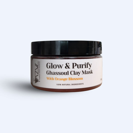Moroccan Ghassoul Clay Mask with Orange Blossom